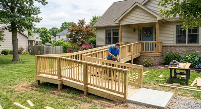 Accessible Ramp Construction in Conroe, TX