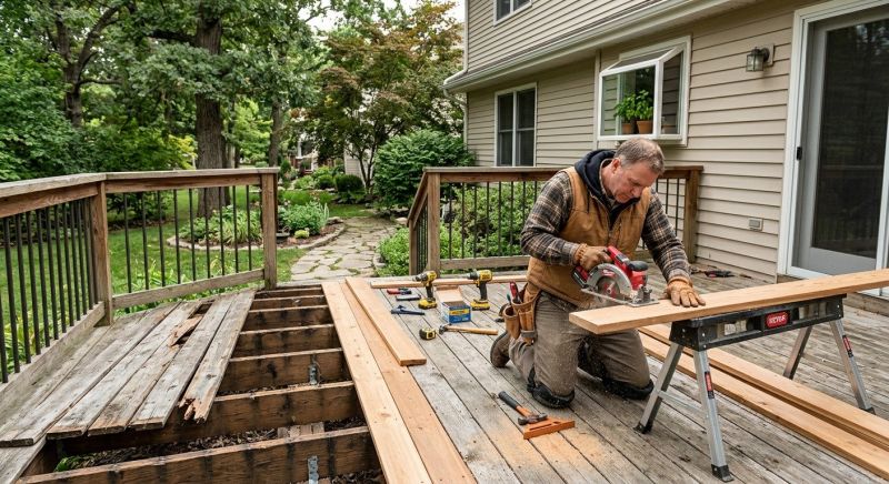 Cedar Deck Repair in Redmond, WA