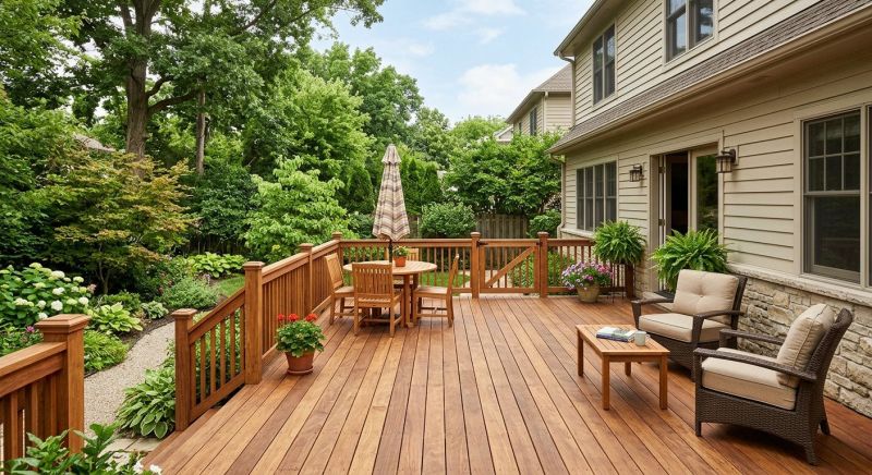 Redwood Deck Installation in Fairfield County, CT